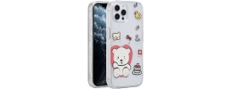 For iPhone 11 Pro MAX (XI6.5) Double Layer Design IMD TPU Case - Yellow/Purple Floral
