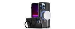 For iPhone 11 Pro MAX (XI6.5) Premium Circle [Magnetic Circle] KickKickstand - Black