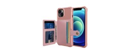 For Apple iPhone 11 Pro MAX (XI6.5) Wallet ID Card Holder Case Cover - Rose Gold
