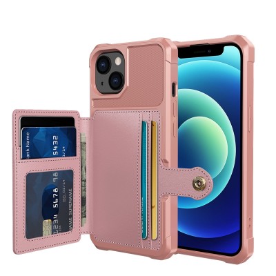 For Apple iPhone 11 Pro MAX (XI6.5) Wallet ID Card Holder Case Cover - Rose Gold
