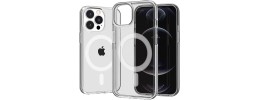 For iPhone 11 (XI6.1) Sturdy Ultra [Magnetic Circle] Thick 3mm Transparent Hybrid - Clear