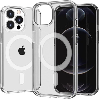 For iPhone 11 (XI6.1) Sturdy Ultra [Magnetic Circle] Thick 3mm Transparent Hybrid - Clear