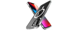For iPhone 11 (XI6.1) Thick Transparent [Magnetic Circle] Shockproof Hybrid - Clear