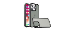 For iPhone 11 (XI6.1) Core [Magnetic Circle] Colorful Buttons Thick 2mm Hybrid - Black