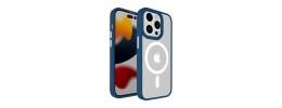 For iPhone 11 (XI6.1) Core [Magnetic Circle] Colorful Buttons Thick 2mm Hybrid - Blue