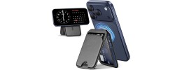 For iPhone 11 (XI6.1) Design Wallet ID Credit Card Money Holder with Magnetic Metal Closure including Lanyard - Zigzag