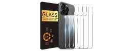 For iPhone 11 (XI6.1) Disc Chrome Circle With Chromed Tempered Glass Screen Protector PU UV Leather Case - Black