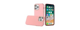 For iPhone 11 (XI6.1) Greatest Clear Acrylic [Magnetic Circle] ShockProof ToughThick Metal Button Hybrid - Light Pink