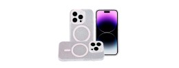 For iPhone 11 (XI6.1) METKASE IMD Design Pattern [Magnetic Circle] Premium Hybrid Case - Light Pink Glitter