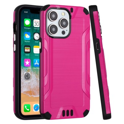 For iPhone 11 (XI6.1) METKASE Premium RANK Design Fused Hybrid in Slide-Out Package - Rose Pink Floral