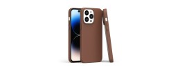 For iPhone 11 (XI6.1) PU Leather with inner [Magnetic Circle] Colored Metal Buttons - Saddle Brown