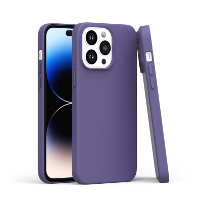 For iPhone 11 (XI6.1) PU Leather with inner [Magnetic Circle] Colored Metal Buttons - Wisteria
