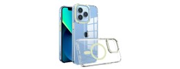 For iPhone 11 (XI6.1) Premium Matching [Magnetic Circle] & Camera Edge Color Chrome Hybrid Design - Light Green