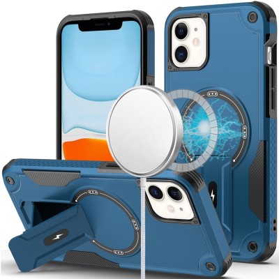 For iPhone 11 (XI6.1) Rank [Magnetic Circle] Tough Strong Modern Fused Hybrid - Blue