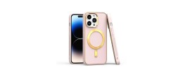 For iPhone 11 (XI6.1) Ultimate PU Leather [Magnetic Circle] Beautiful Hybrid - Light Pink