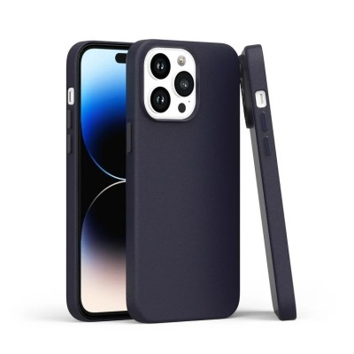For iPhone 11 (XI6.1) Ultimate PU Leather [Magnetic Circle] Beautiful Hybrid - Navy Blue