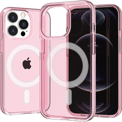 For iPhone 11 (XI6.1) Glitter Ultra [Magnetic Circle] Thick 3mm Transparent Hybrid - Pink