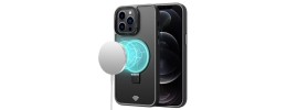 For iPhone 12/Pro (6.1 Only) Multiple Card Holder Kickstand Hybrid Case Cover - Black