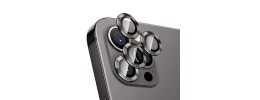 For iPhone 12 Pro (Camera Punch) Camera Lens Colored Edge Tempered(2.5D) - Black