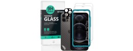 For iPhone 12 Pro (Camera Punch) Camera Lens Colored Edge Tempered(2.5D) - Red