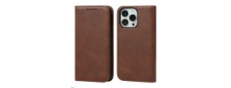 For iPhone 12 Pro (Camera Punch) HIP Design Stick On Leather Hybrid Case Cover - F