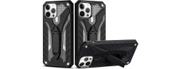 For iPhone 12 Pro Max 6.7 Sturdy Bracket Kickstand Magnetic Hybrid - Black