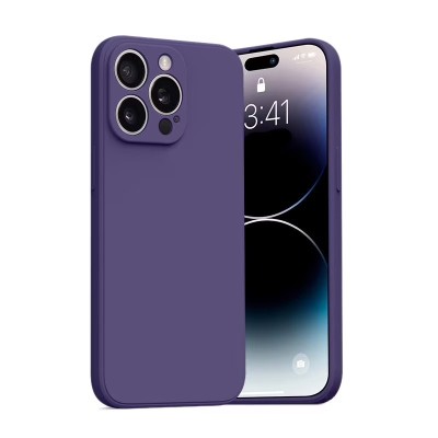 For iPhone 12 Pro Max 6.7 Disc Chrome Circle With Chromed Tempered Glass Screen Protector PU UV Leather Case - Purple
