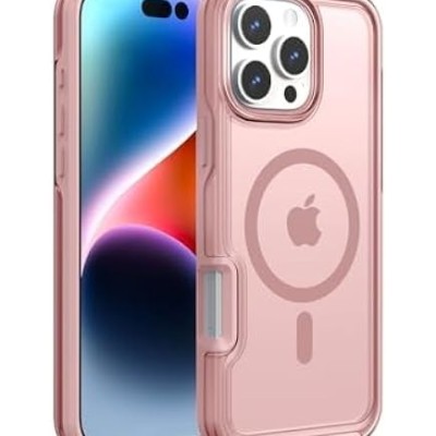 For iPhone 12 Pro Max 6.7 Floral Joy Glitter Shimmer Leather Feel Thick TPU Case - Orange/Pink