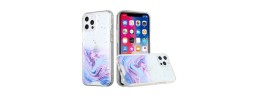 For iPhone 12 Pro Max 6.7 HOLI Colorful Epoxy Glitter Hybrid TPU Case Cover - E