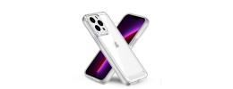 For iPhone 12 Pro Max 6.7 High Quality Sleek Bumper Transparent Shockproof Hybrid Case Cover - Clear