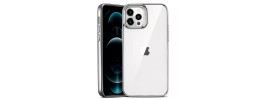 For iPhone 12 Pro Max 6.7 Mirror on Silver Film Hybrid Case Cover - White