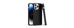 For iPhone 12 Pro Max 6.7 PU Leather with inner [Magnetic Circle] Colored Metal Buttons - Black