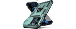 For iPhone 12 Pro Max 6.7 Push Mount Friendly Camera Protective [Ring Stand] Hybrid Case - Gray