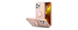 For iPhone 12 Pro Max 6.7 Ring Magnetic Kickstand Hybrid Case Cover - Gold
