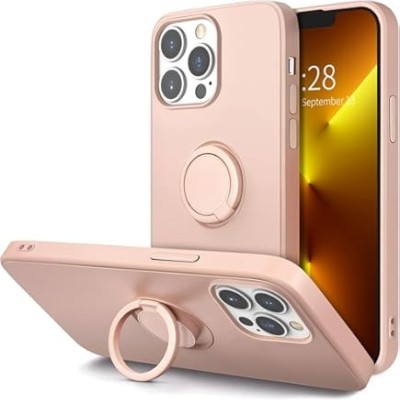 For iPhone 12 Pro Max 6.7 Ring Magnetic Kickstand Hybrid Case Cover - Gold