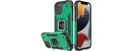 For iPhone 12 Pro Max 6.7 Travel Kickstand Clip Hybrid Case Cover -  Midnight Green