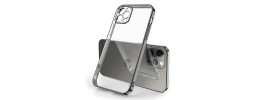 For iPhone 12 Pro Max 6.7 WaterPaint Electroplated Edged ShockProof Design Case Cover - E