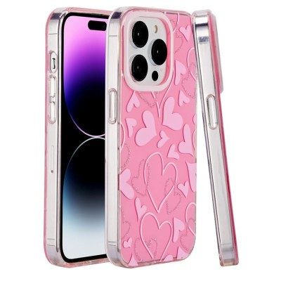 For iPhone 12 & iPhone 12 Pro METKASE Double Protection IMD Design Pattern [Magnetic Circle] Premium Case - Nightly Floral