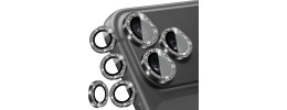 For iPhone 12 & iPhone 12 Pro (Open Camera Hole) Bling Hybrid Case Cover - E