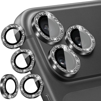 For iPhone 12 & iPhone 12 Pro (Open Camera Hole) Bling Hybrid Case Cover - E