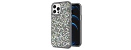 For iPhone 12 & iPhone 12 Pro (Open Camera Hole) Bling Hybrid Case Cover - I