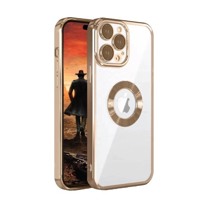 For iPhone 12 & iPhone 12 Pro (Open Camera Hole) Bling Hybrid Case Cover - L