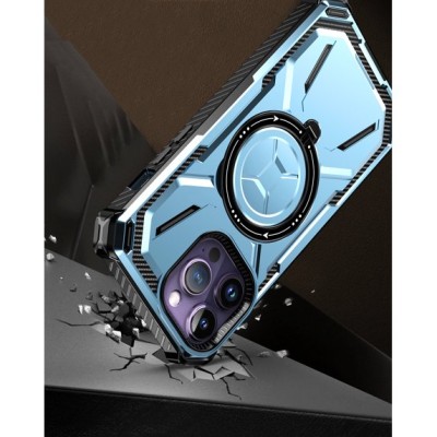 For iPhone 12 & iPhone 12 Pro Premium Circle [Magnetic Circle] KickKickstand - Light Blue