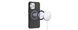 For iPhone 12 & iPhone 12 Pro Grip [Magneti Circle] Metal Shockproof Hybrid - Black