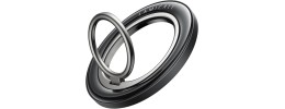 For iPhone 13/14 Magnetic Matching Ring Stand Full Rotation Matte Hybrid - Black