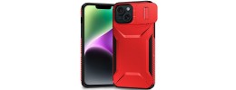 For iPhone 13/14 Ultimate U Design Hybrid with Camera Window Covering - Black