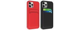 For iPhone 13/14 Wallet ID Card Holder Case Cover - Red