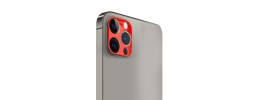 For iPhone 13 6.1 Camera Lens Colored Edge Tempered(2.5D) - Red