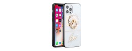For iPhone 13 6.1 Decorative Glitter with Diamond All Around Hybrid - A Style