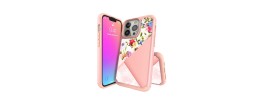 For iPhone 13 6.1 Trendy Fashion Design Hybrid Case Cover - Geometric